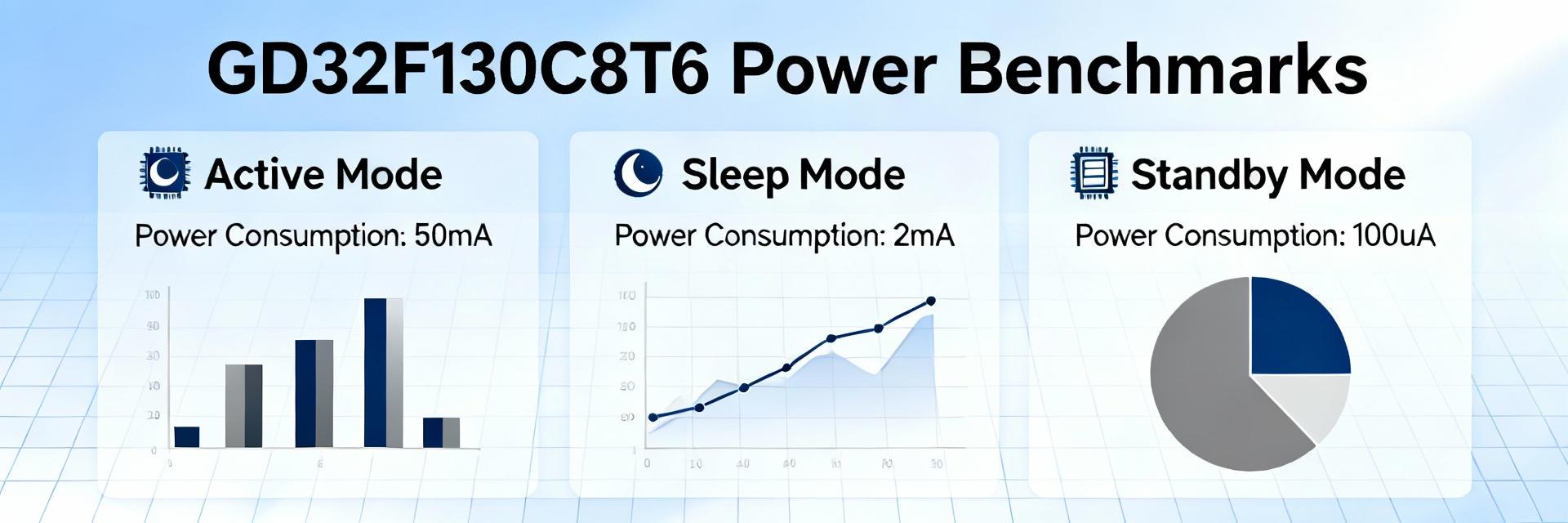 Guía de informe de eficiencia energética y pruebas comparativas del GD32F130C8T6