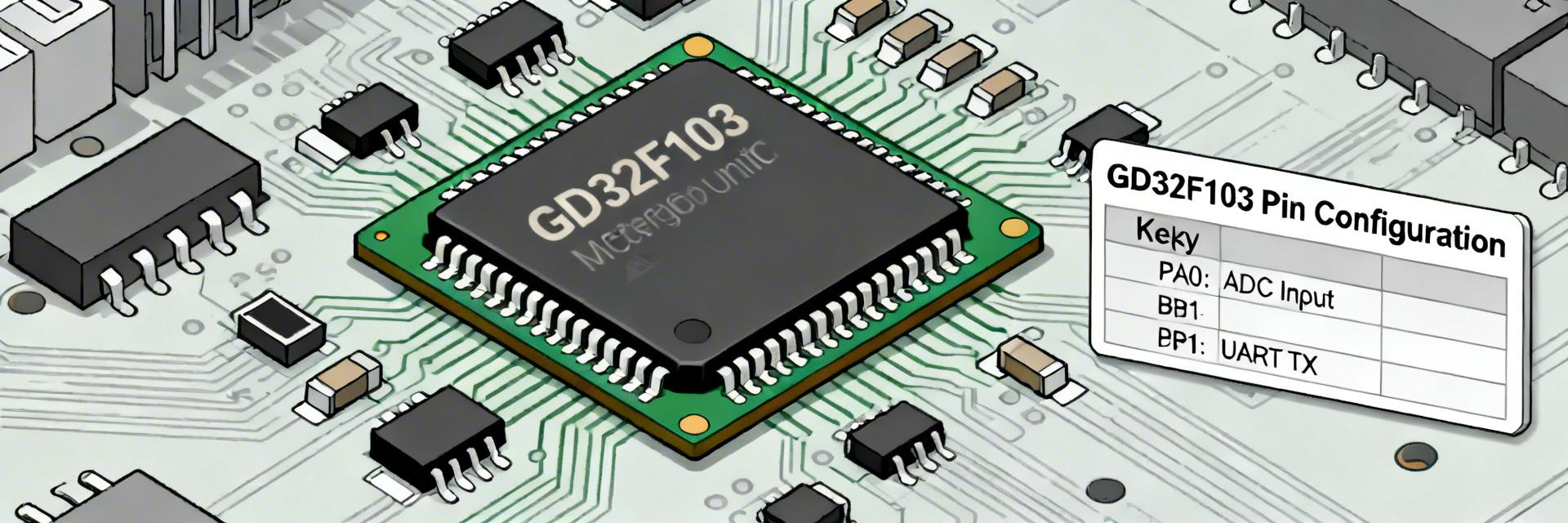 Descripción general del microcontrolador GD32F103TBU6