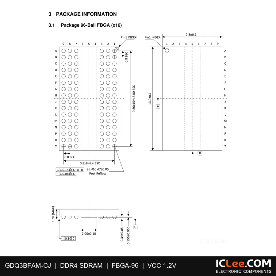 GDQ3BFAM-CJ GigaDevice Semiconductor (HK) Limited package outline drawing